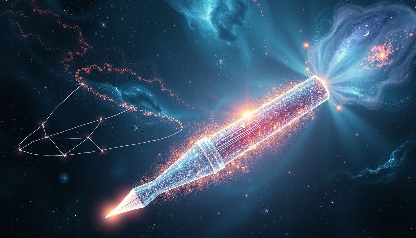 Rêver d'un stylo géant symbolise le besoin urgent de s'exprimer.