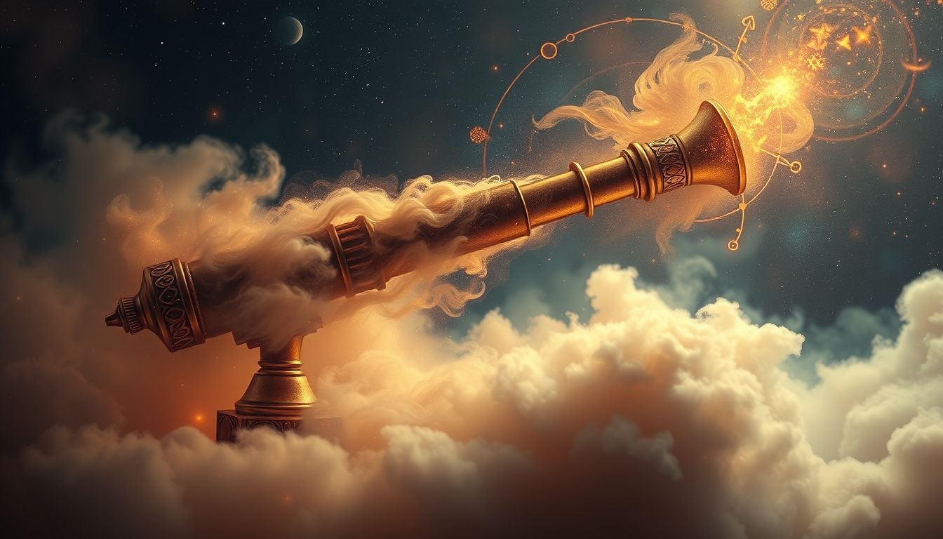 Rêver d’un télescope antique révèle la quête de sagesse ancestrale.