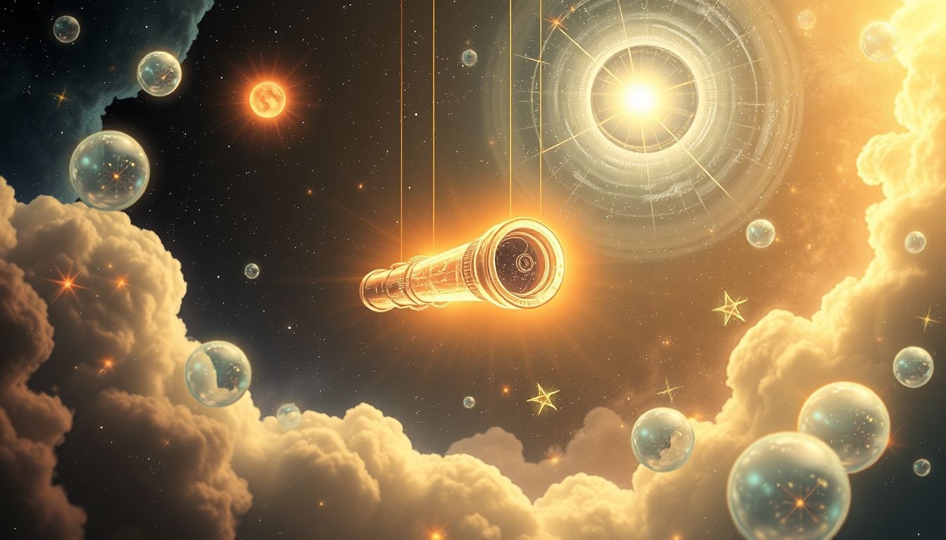 Rêver d’un télescope au soleil symbolise espoir et vision claire.
