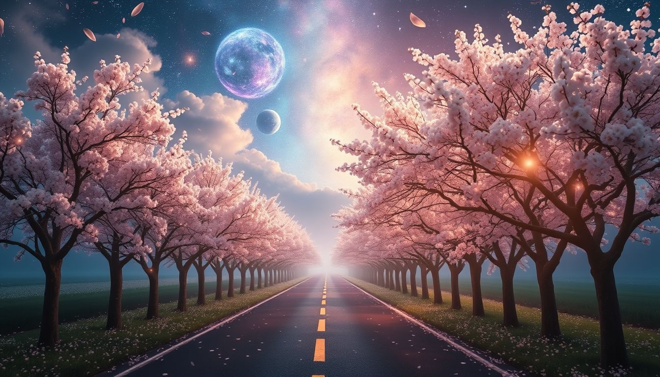 Rêver d’avenue fleurie symbolise espoir et renouveau imminent.