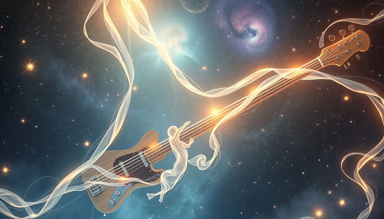 Rêver d'une basse en concert symbolise harmonie et lien social profond.