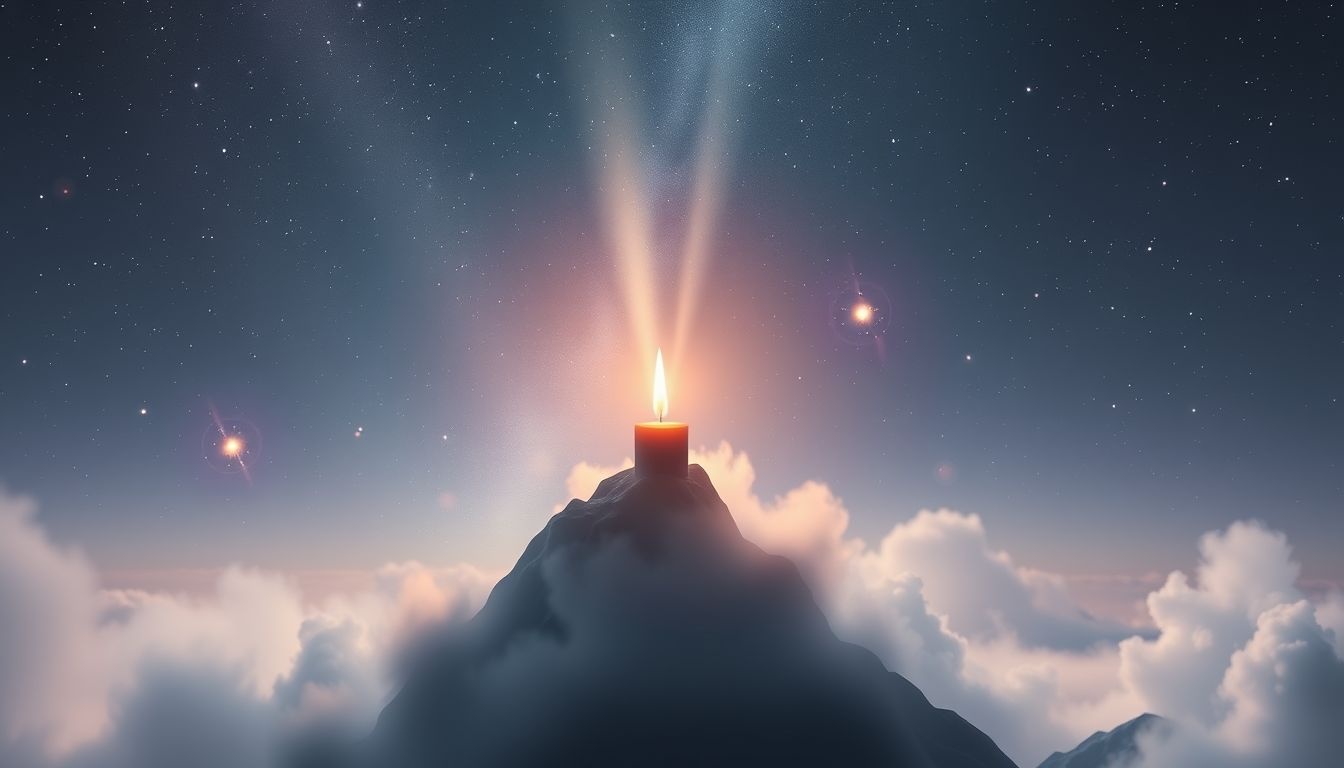 Rêver d’une bougie au sommet symbolise l’accomplissement ambitieux.