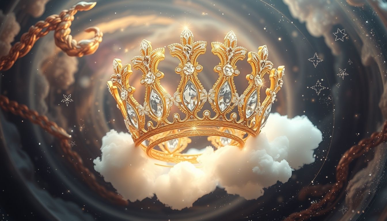 Rêver d'une couronne en or symbolise pouvoir et richesse durable.