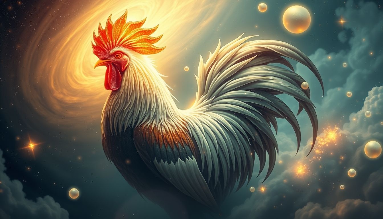 Une grande crête de coq symbolise puissance et autorité affirmée.