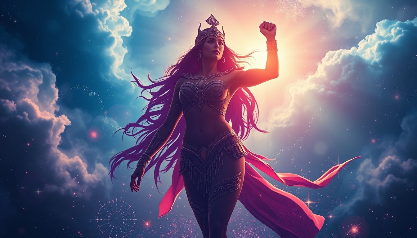 Rêver d’une guerrière amazonienne symbolise force et triomphe personnel.