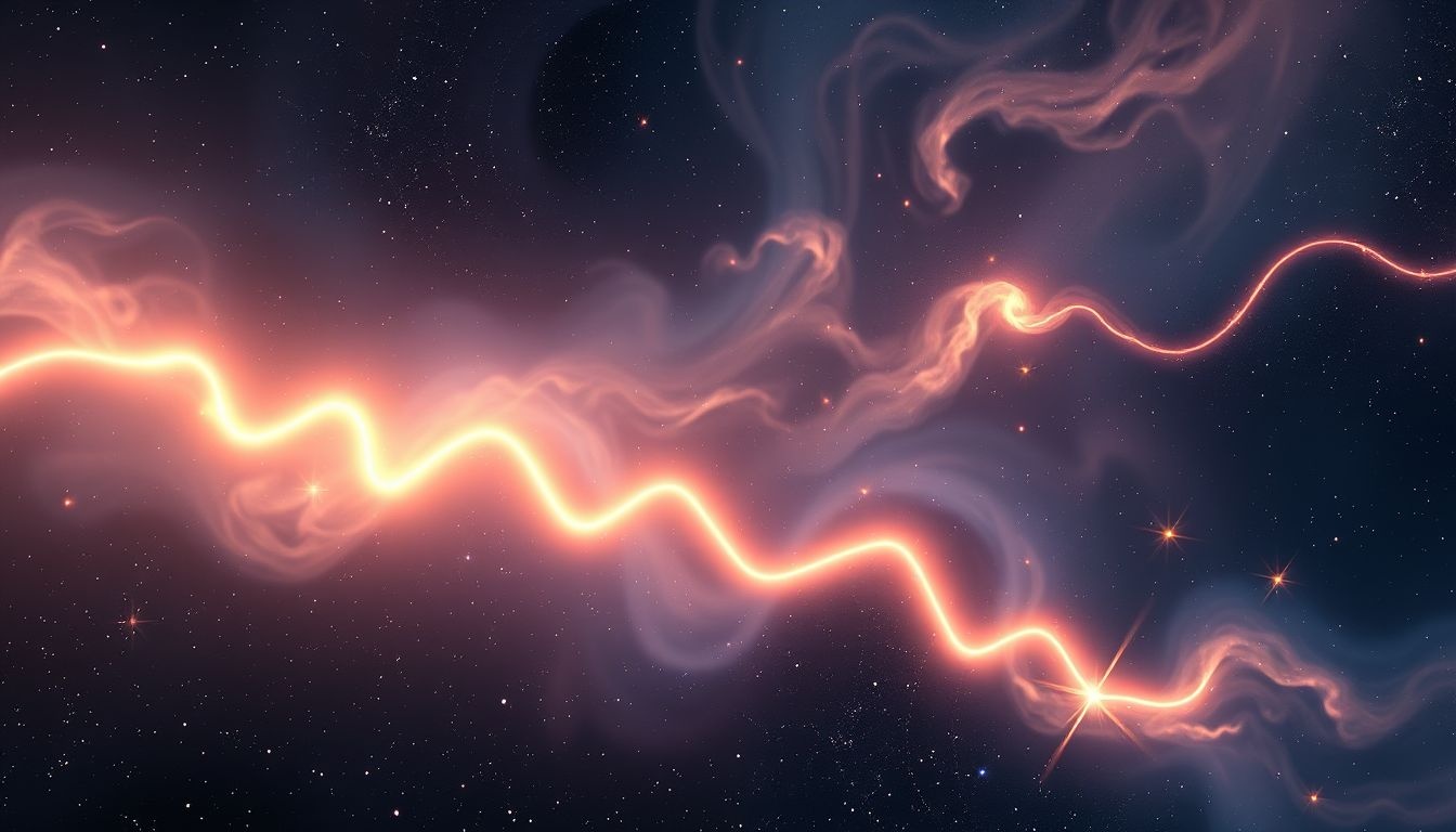 Rêver d'une ligne zigzag lumineuse symbolise une intuition éclairante.