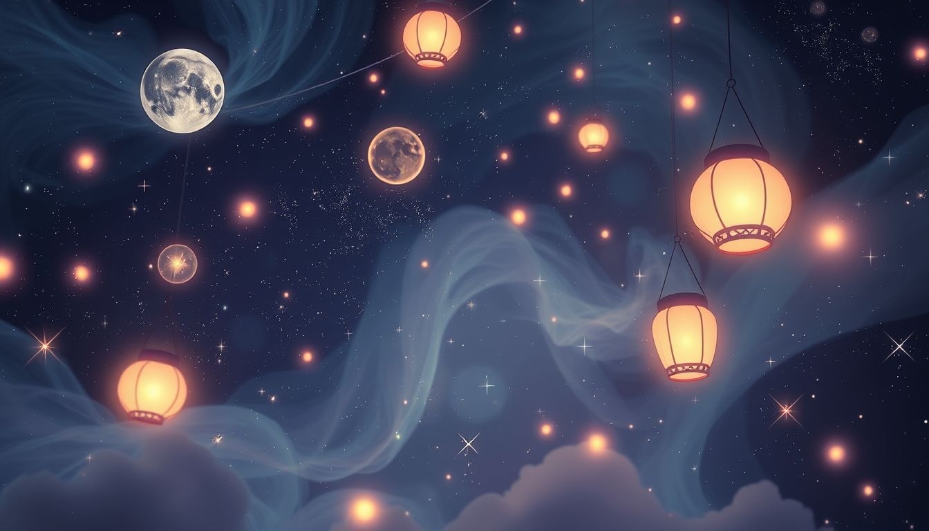 Rêver d'une nuit éclairée symbolise une quête intérieure de clarté.