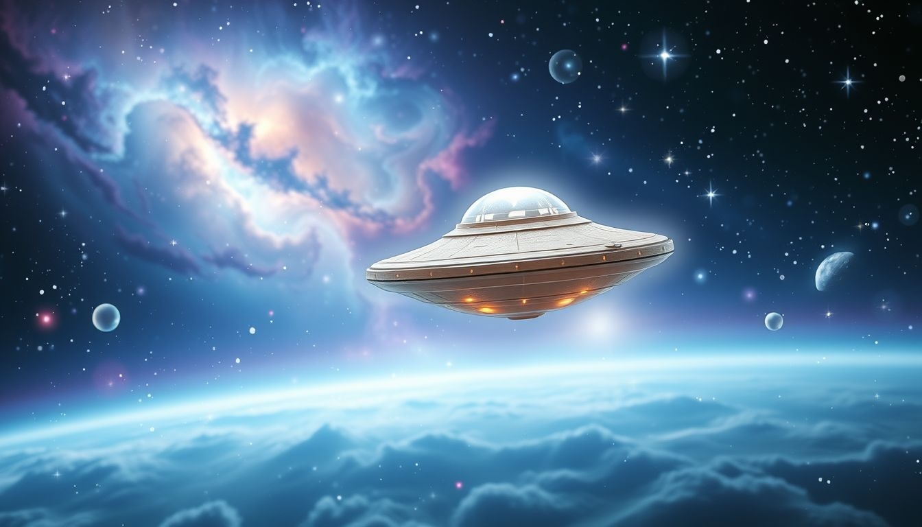 Rêver d'une petite soucoupe volante symbolise la curiosité et l'exploration.