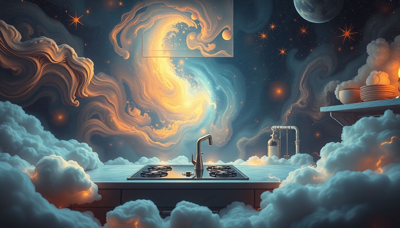 Rêver d'une plaque de cuisson symbolise harmonie et chaleur familiale.