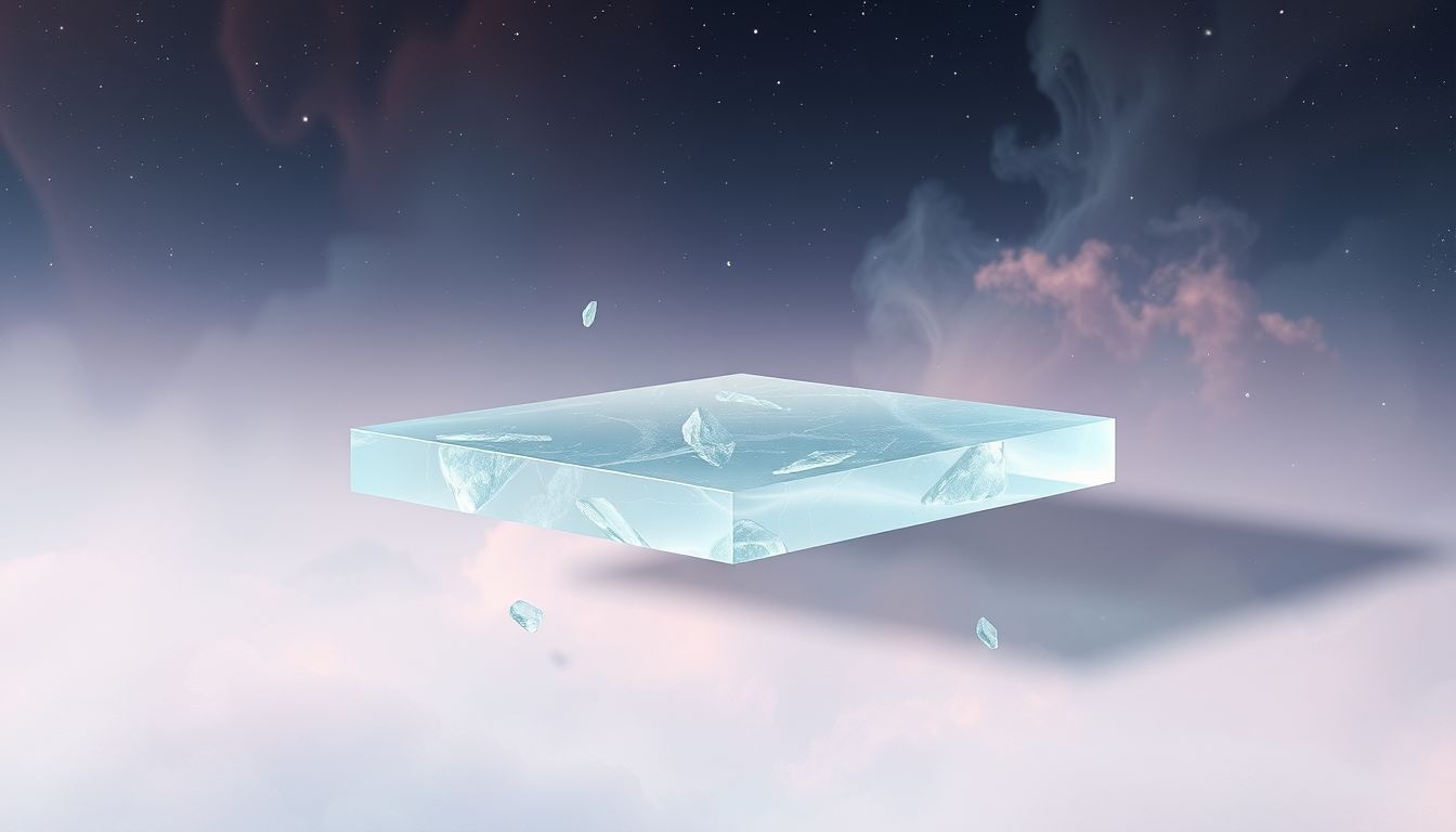 Rêver d'une plateforme en verre symbolise la vulnérabilité et la clarté.