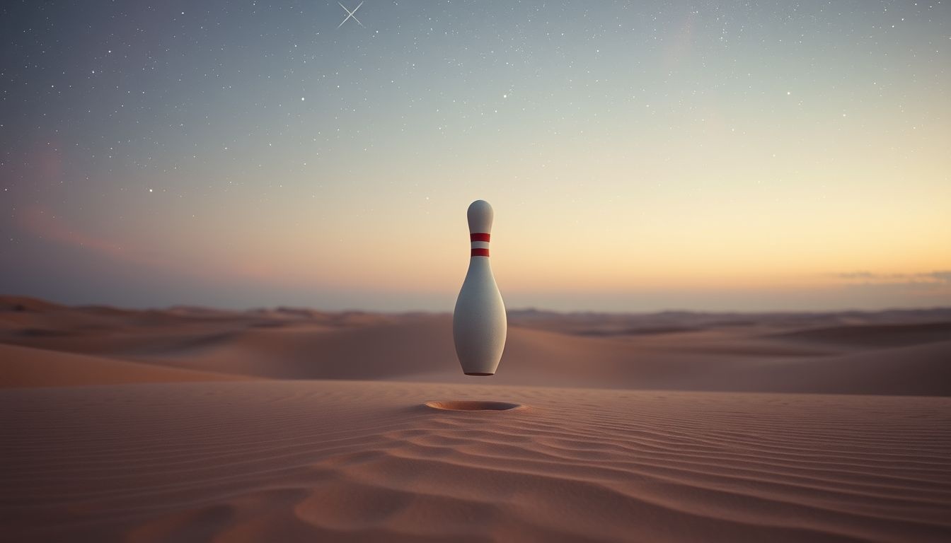 Rêver d'une quille dans le désert symbolise un profond isolement intérieur.