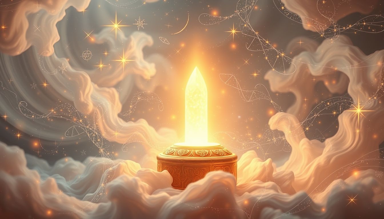 Rêver d’une relique lumineuse symbolise souvent une révélation spirituelle profonde.