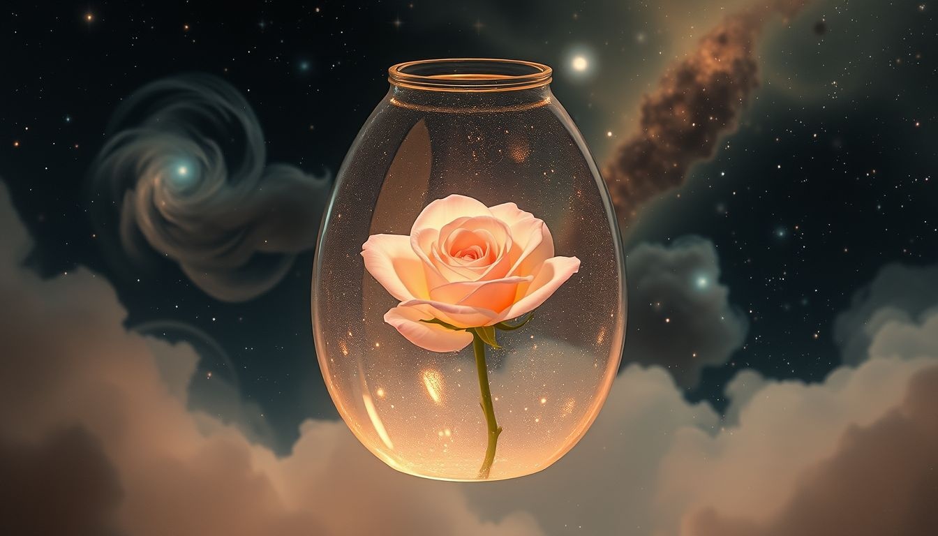 Rêver d’une rose de bruyère en vase symbolise la beauté éphémère.