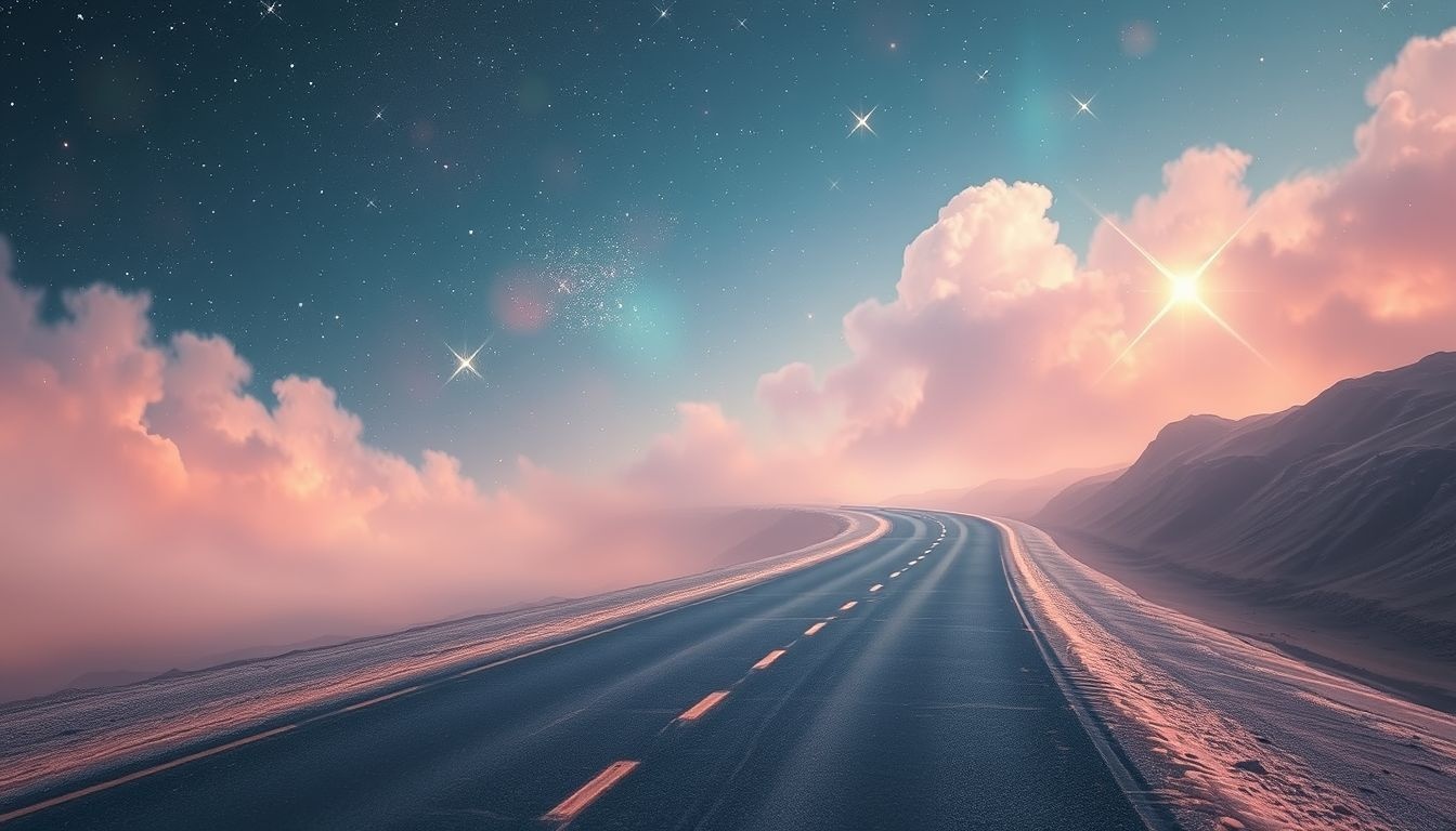 Rêver d'une route déserte symbolise souvent la quête intérieure profonde.