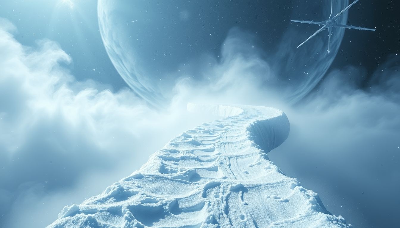 Rêver d'une route enneigée symbolise des obstacles et ralentissements imprévus.