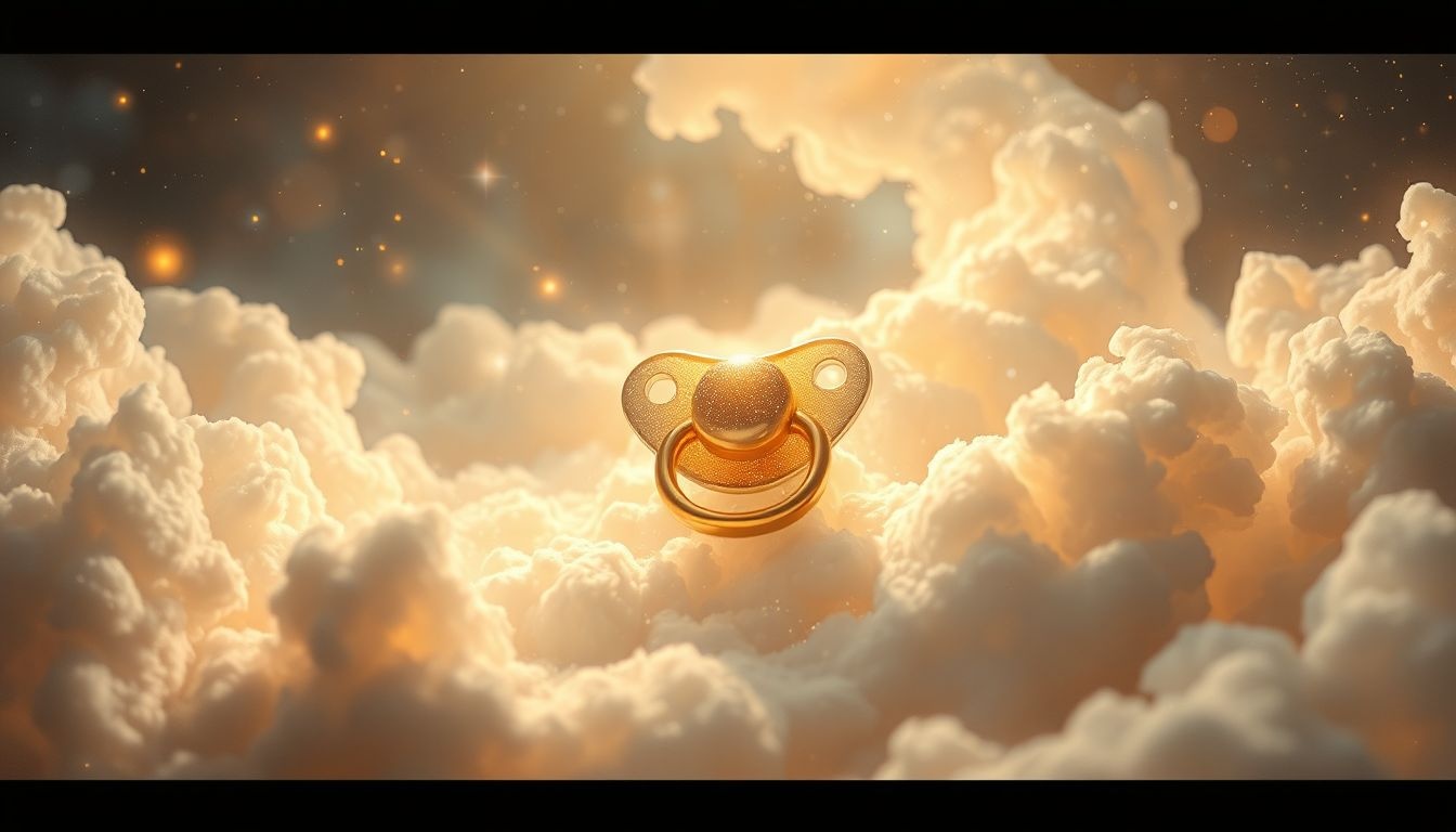 Rêver d'une tétine précieuse symbolise richesse intérieure et confiance.