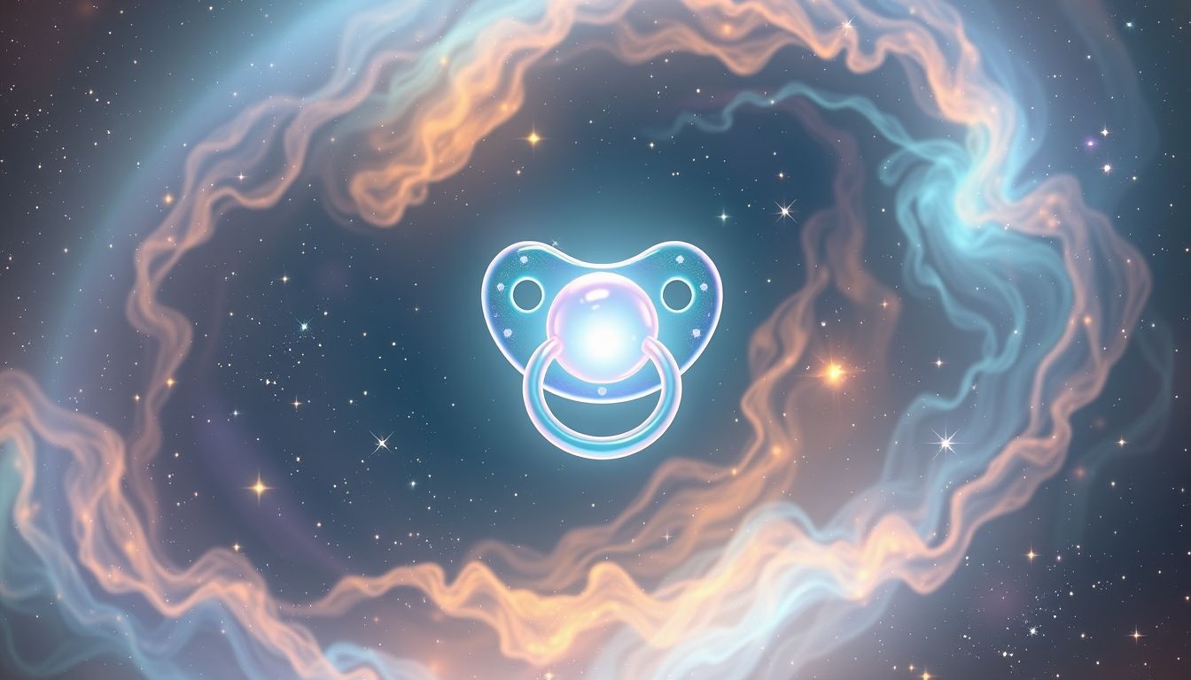 Rêver d’une tétine colorée symbolise un changement émotionnel profond.