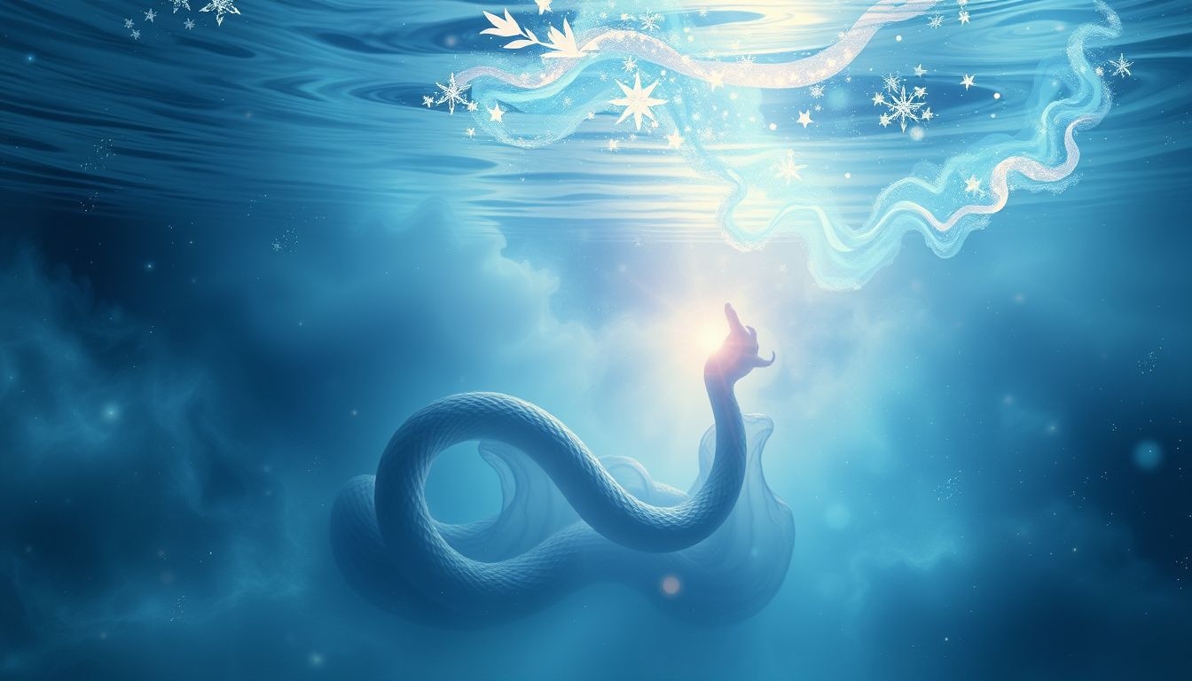 Rêver d’une vipère dans l’eau révèle des émotions inconscientes profondes.