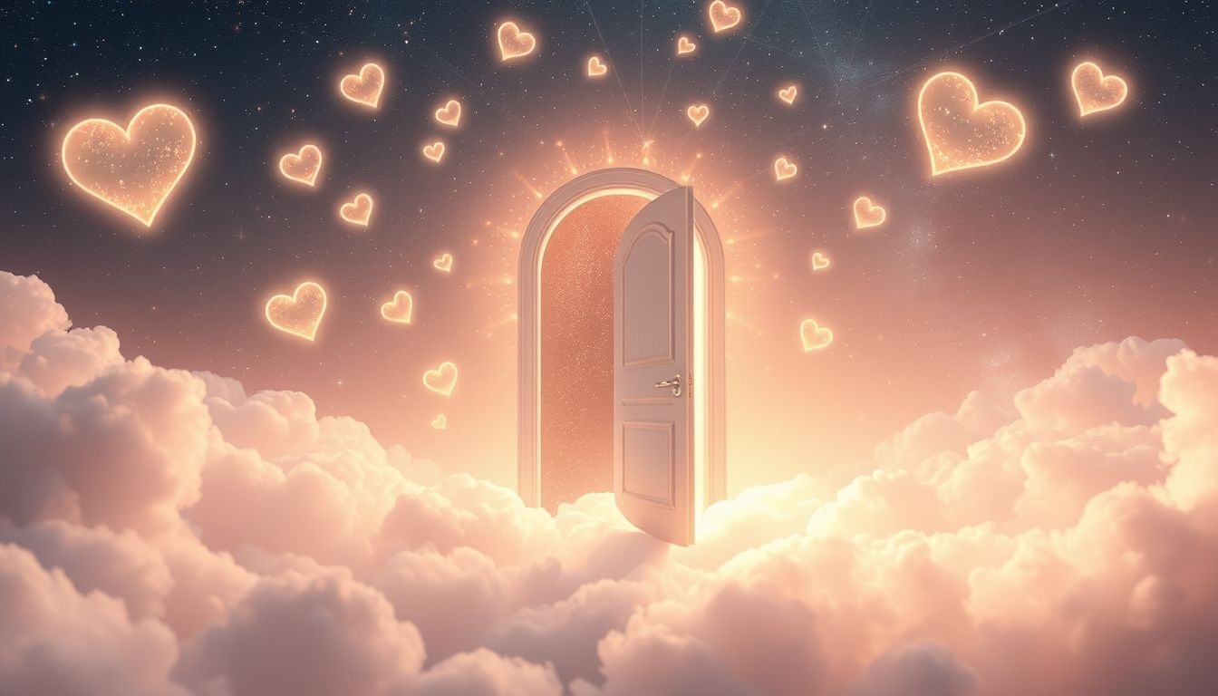 Rêver de battements à une porte ouverte symbolise accueil et opportunités.