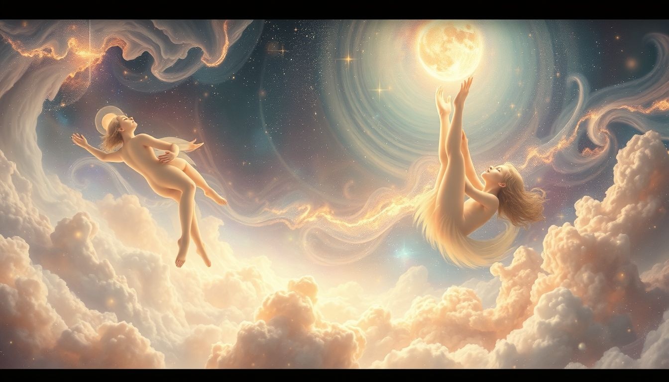 Rêver de béatitude symbolise souvent un accomplissement personnel profond.