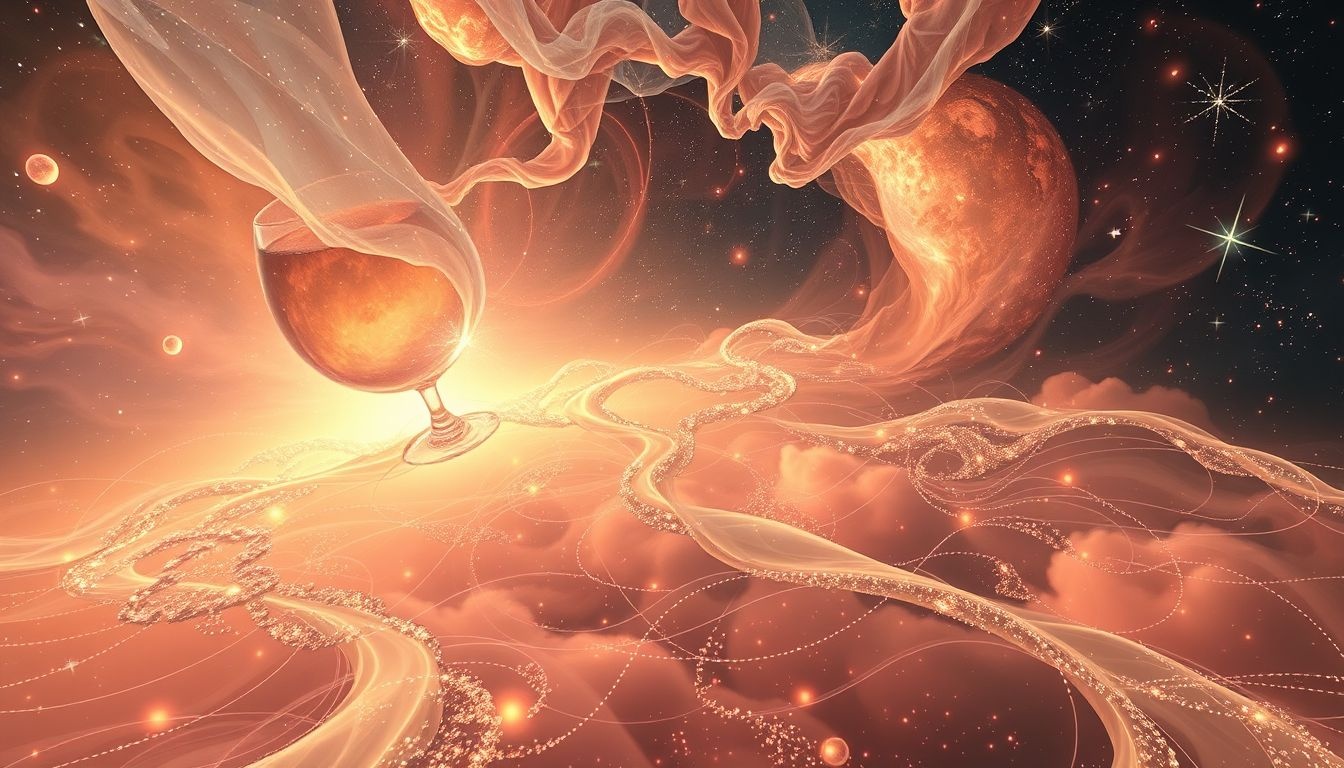 Rêver de boire du vin symbolise souvent le désir de réconfort.