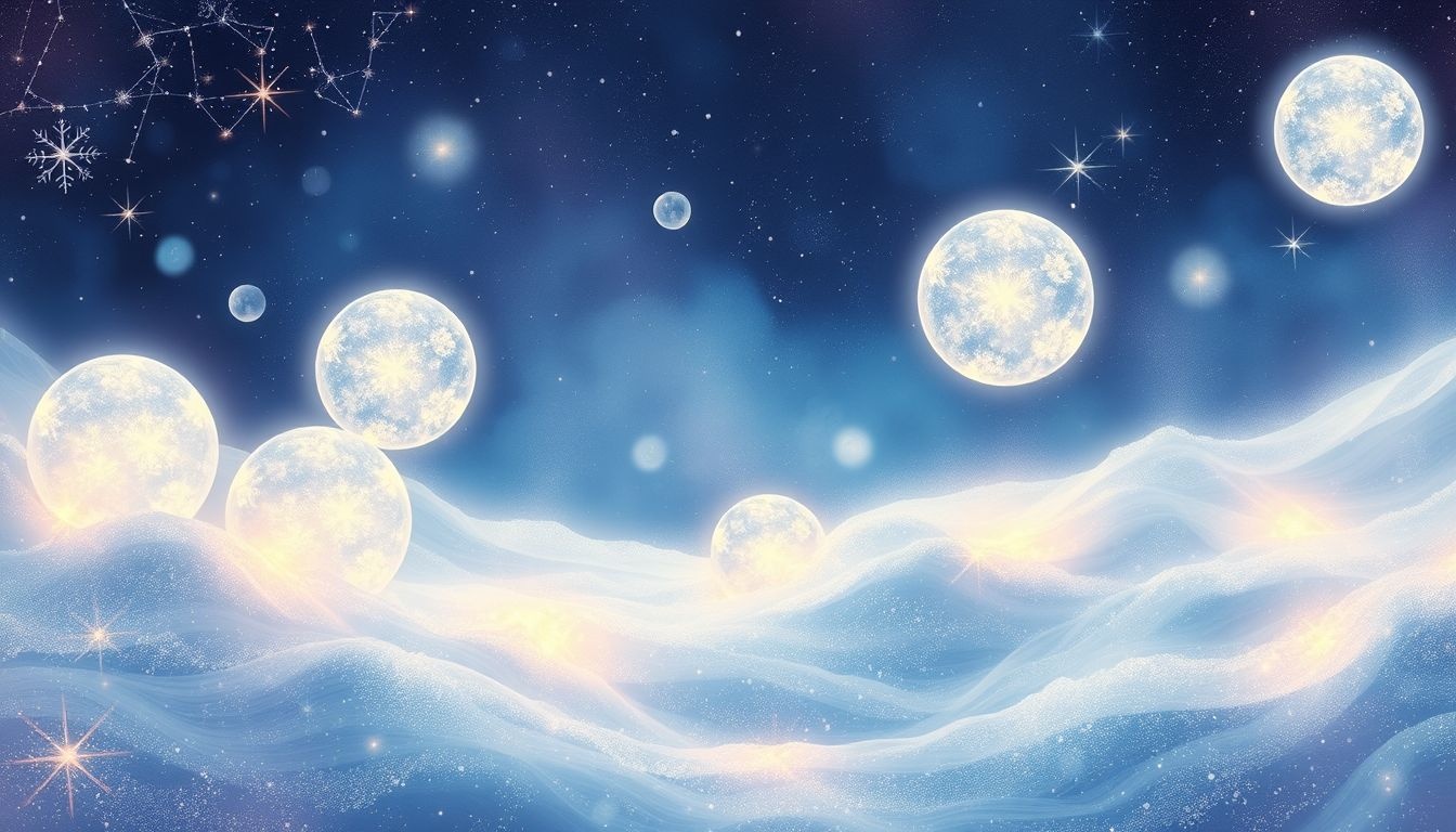 Rêver de boules de neige symbolise souvent l’union familiale chaleureuse.