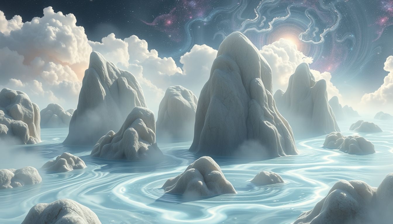 Rêver de calcaire et d'eau symbolise l'équilibre intérieur et la purification.