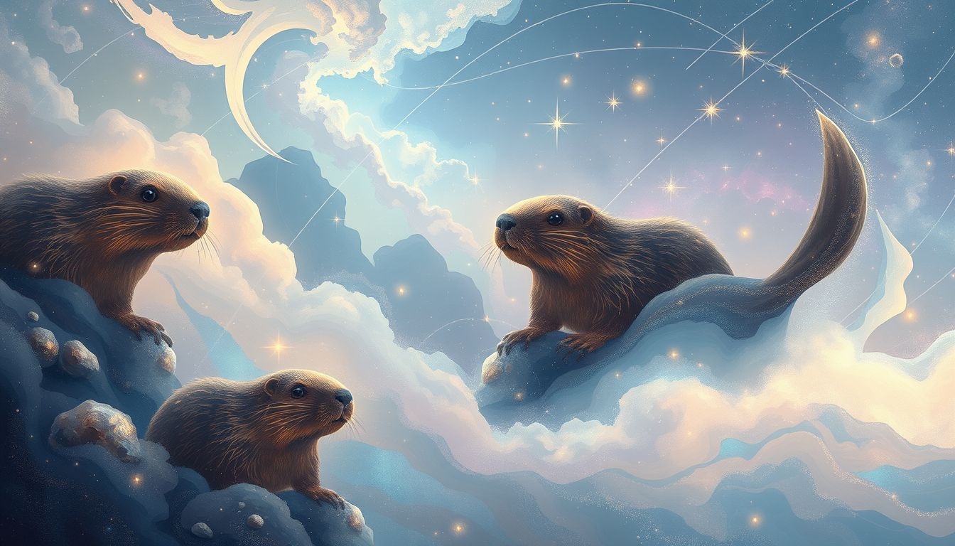 Rêver de castors symbolise travail acharné et construction patiente.