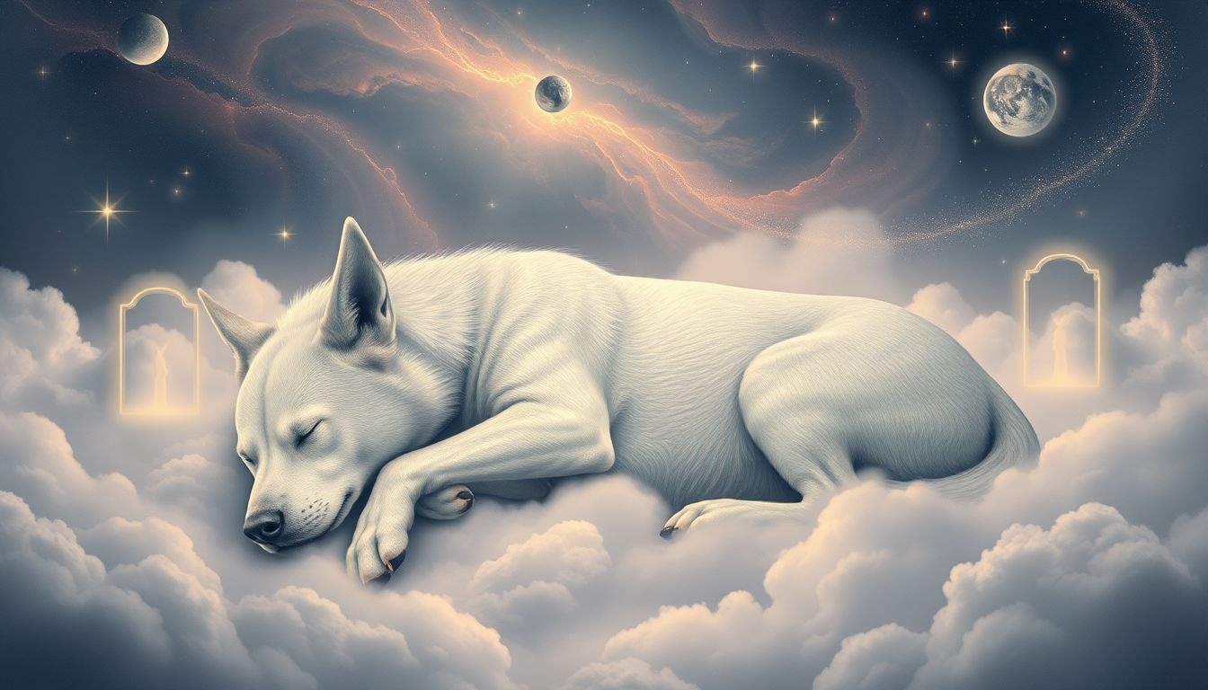 Rêver de Cerbère dormant signale des chances perdues et prudence.