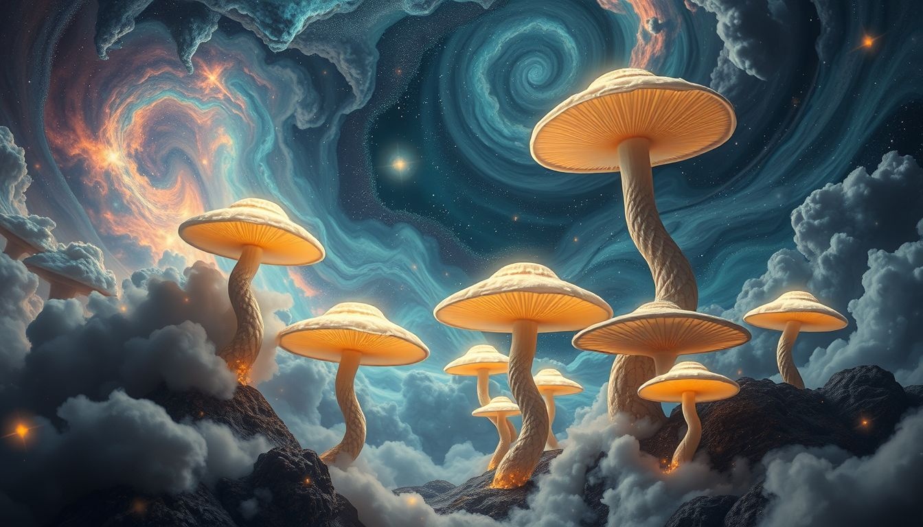 Rêver de champignons rapides symbolise une croissance intense et pressante.