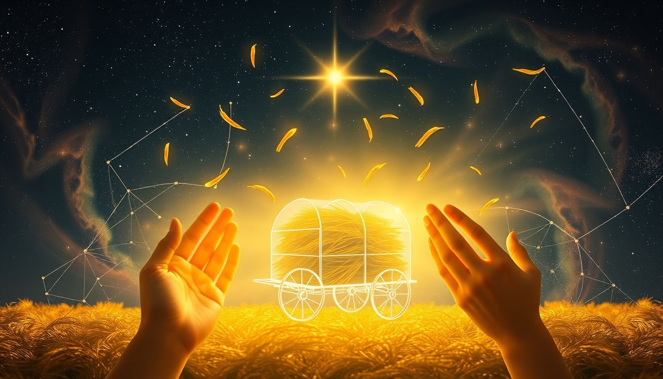 Rêver de charrette à foin symbolise efforts intenses et organisation méticuleuse.