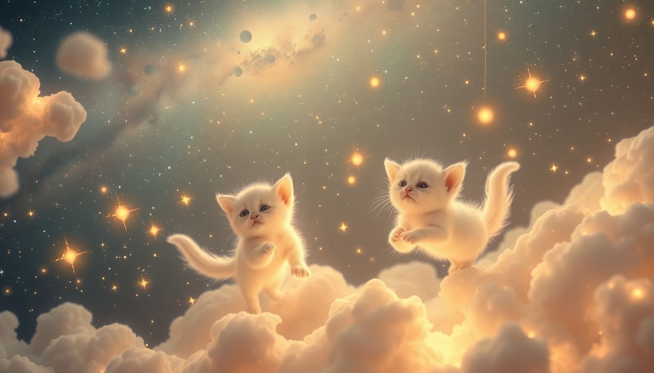 Rêver de chatons symbolise souvent chance, nouvelles opportunités et espoir.