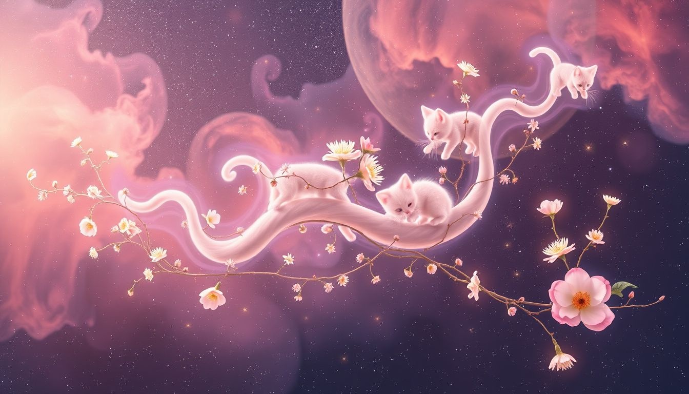 Rêver de chatons symbolise souvent créativité et nouveaux commencements.