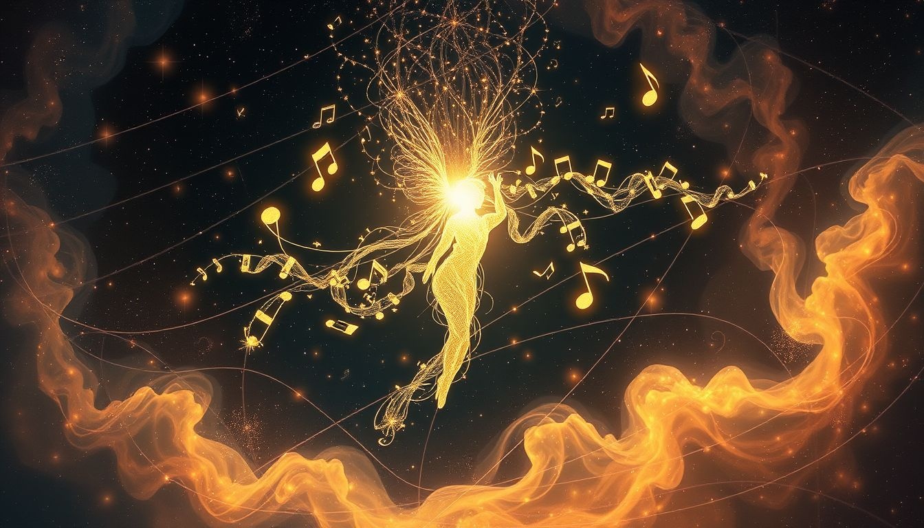 Composer un oratorio en rêve symbolise une expression artistique profonde.