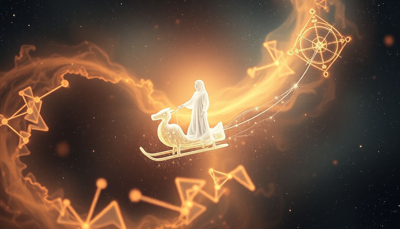 Rêver de traîneau symbolise leadership guidant avec responsabilité et ordre.