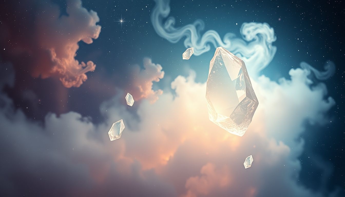 Rêver de cristaux de camphre symbolise purification et clarté mentale.