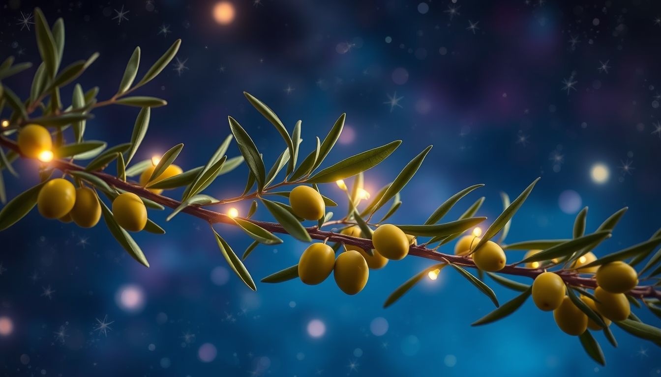 Rêver de cueillir des olives symbolise prospérité et récolte fructueuse.