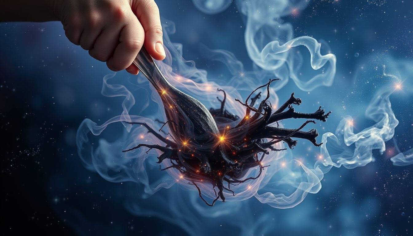 Rêver de cuisiner des salsifis noirs symbolise la transformation intérieure profonde.