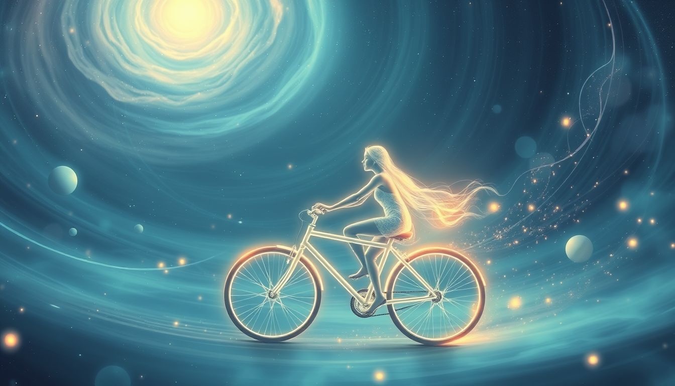 Rêver de pédaler lentement révèle une profonde introspection personnelle.