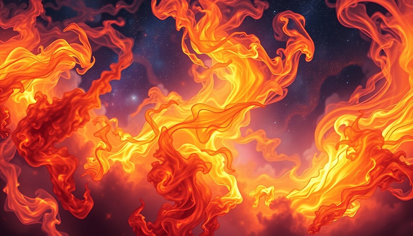 Rêver de feu symbolise souvent passion intense et renouveau intérieur.