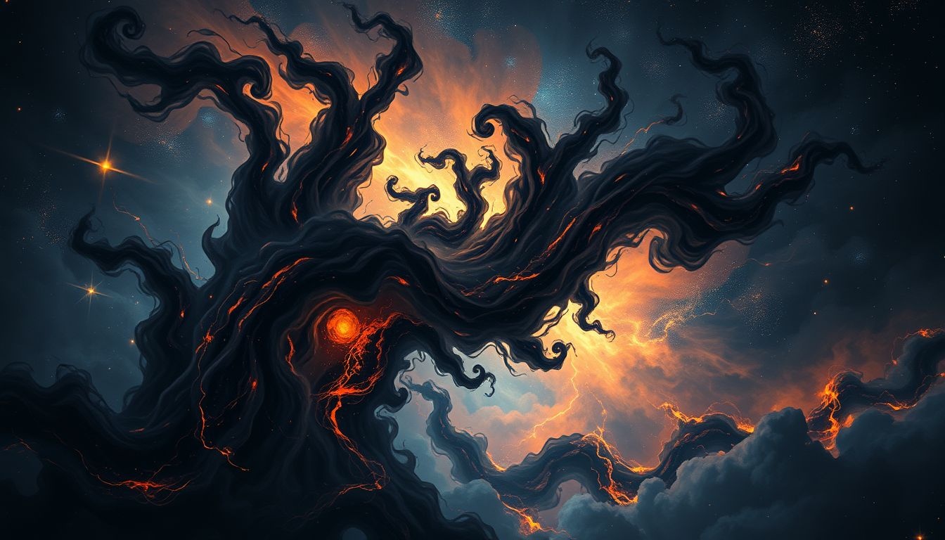 Rêver de flammes noires révèle des émotions profondes refoulées.