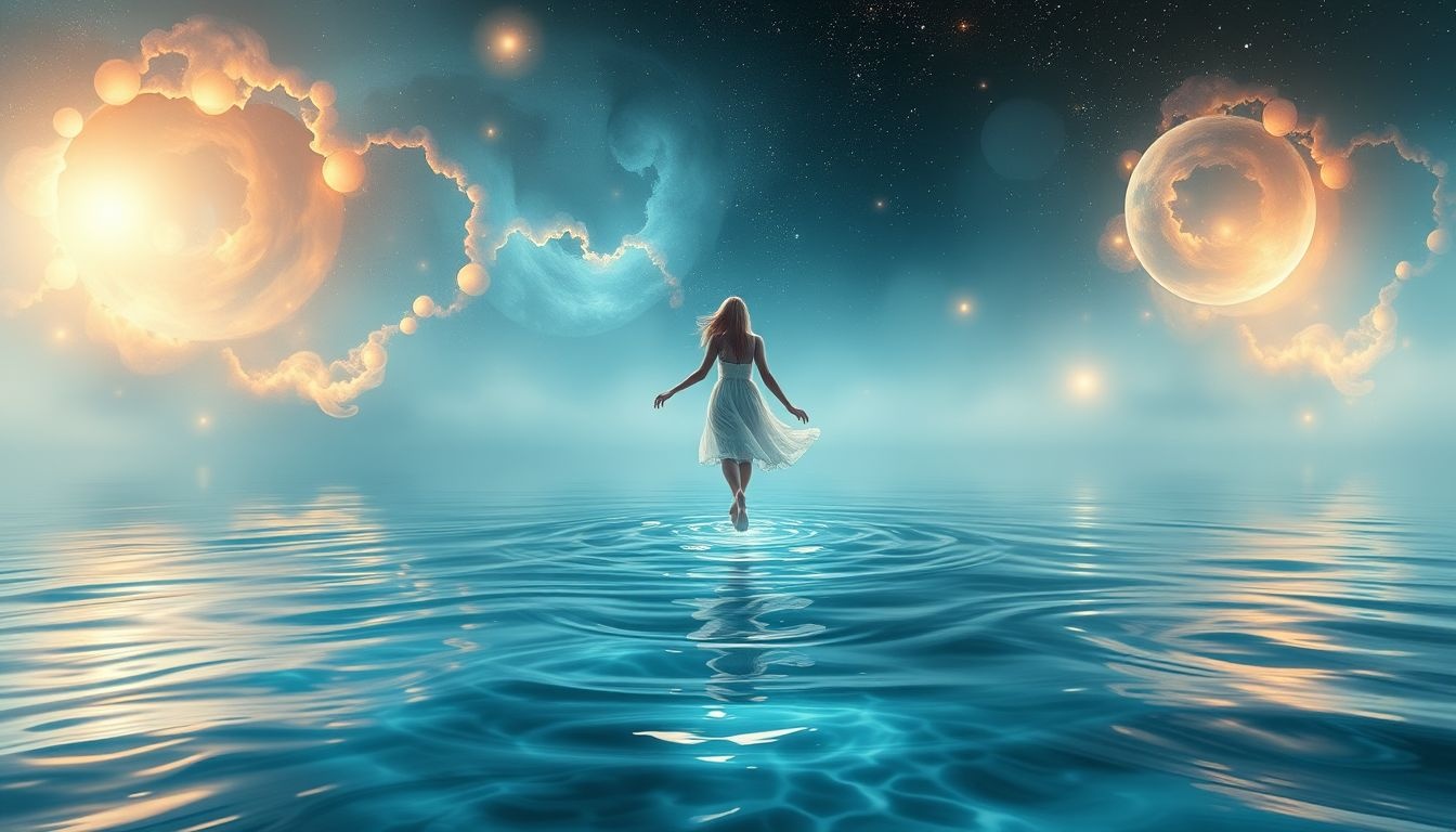 Rêver de Jésus marchant sur l'eau symbolise foi et miracles.