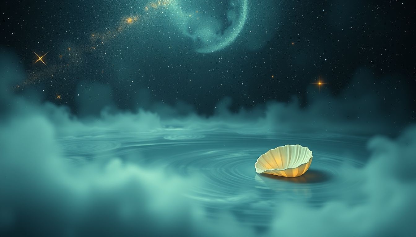 Rêver de moules dans l'eau trouble révèle une confusion intérieure profonde.