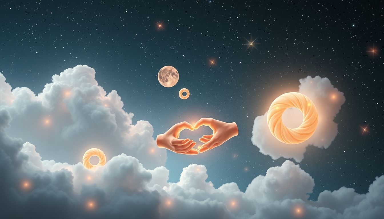 Partager des gaufrettes en rêve symbolise l’union et la générosité.