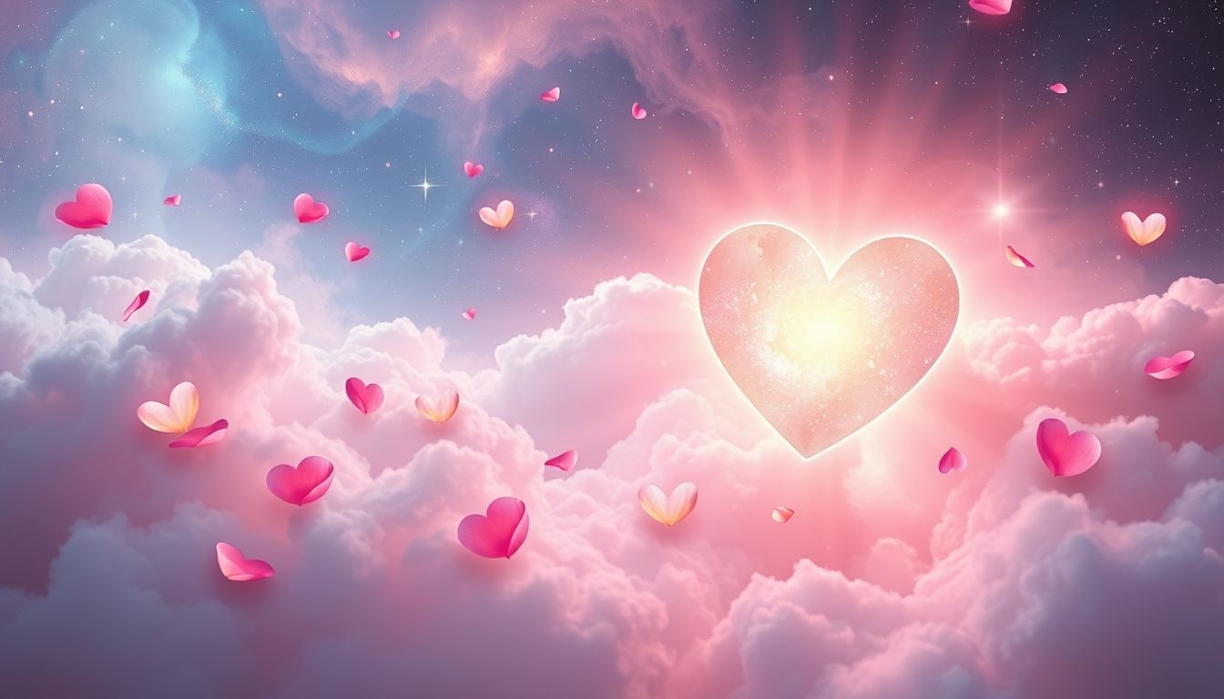 Rêver de pétales en cœur symbolise l'amour sincère et durable.