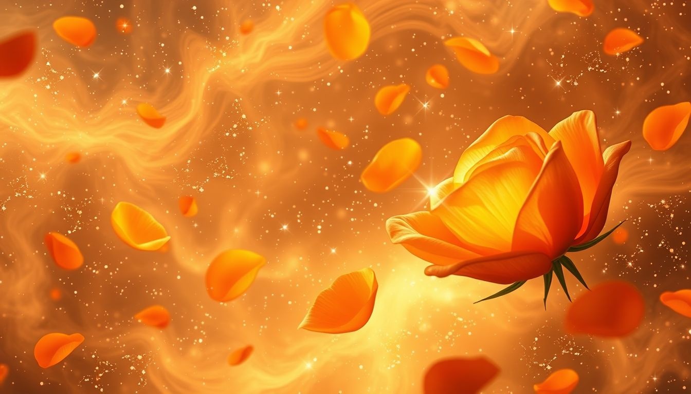 Rêver de pétales orange symbolise passion et créativité débordante.
