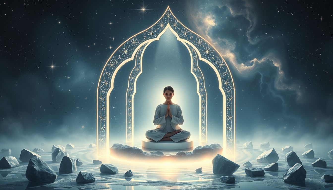 Rêver de prier dans un mausolée symbolise quête de paix intérieure.