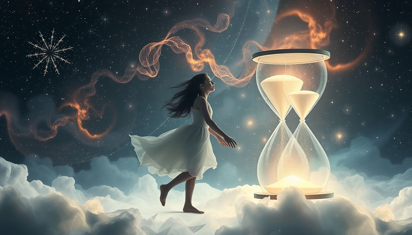 Rêver de voyager dans le temps symbolise un désir de changement.