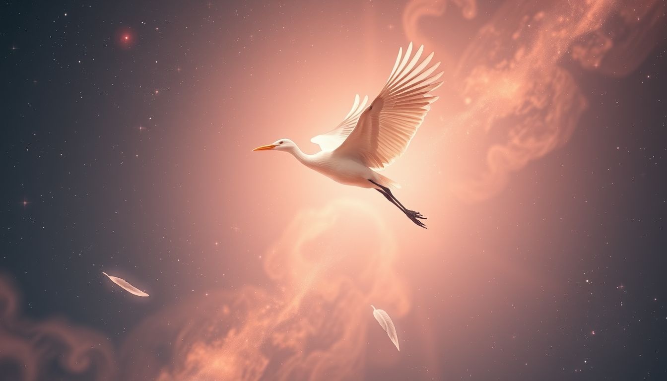 Rêver de relâcher une cigogne symbolise liberté et lâcher-prise.