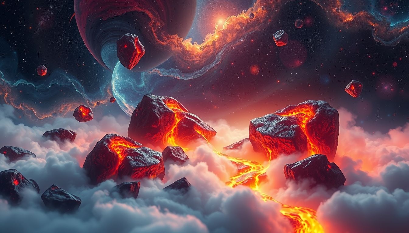 Rêver de roche volcanique en fusion symbolise une transformation émotionnelle intense.